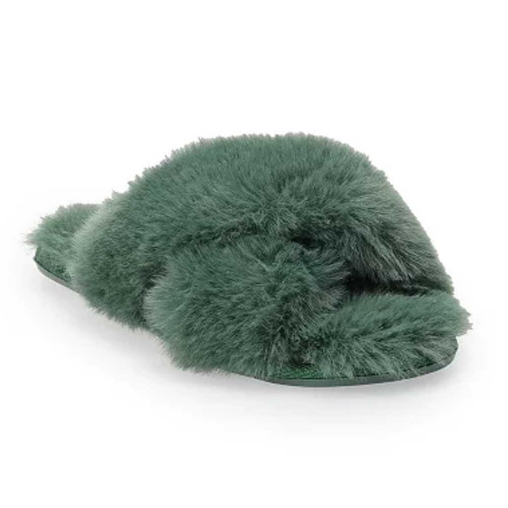 LC Lauren Conrad Women's Faux Fur Slippers
